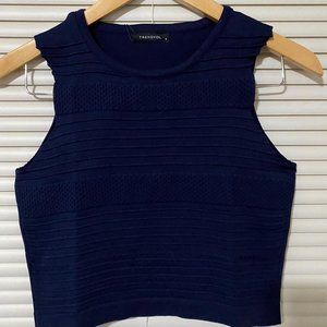 NAVY Blue Knitwear top